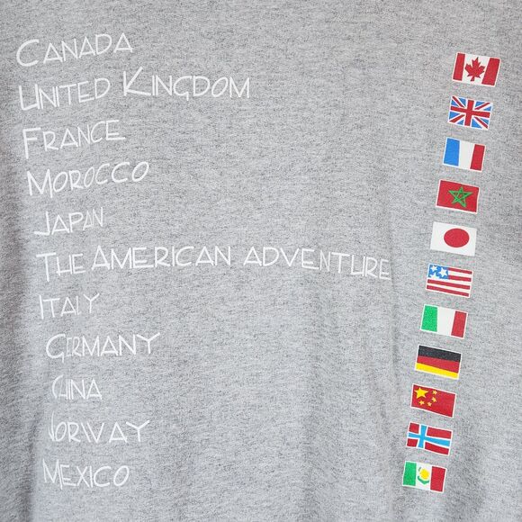 Disney Parks Epcot World Showcase Mickey Mouse Country Crew Neck Sweatshirt - Picture 7 of 7